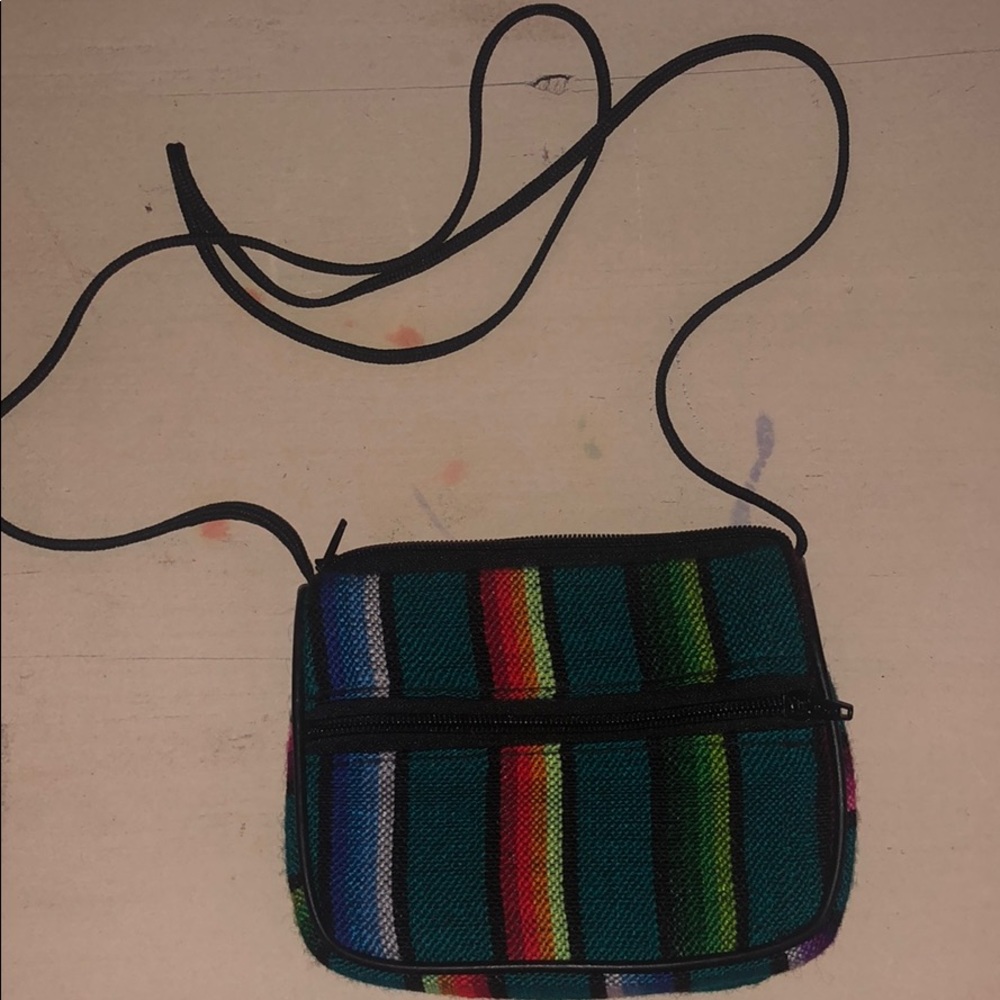 Small, handwoven, multicolored bag from Guatemala